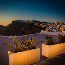 Dusk on Santorini