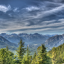 At the top of Sulpher Mountain